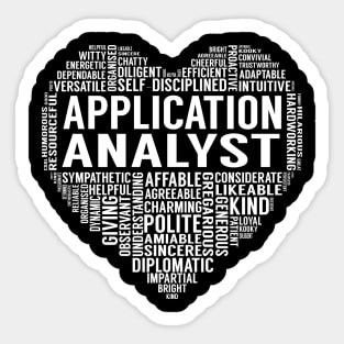 Application Analyst Heart Sticker